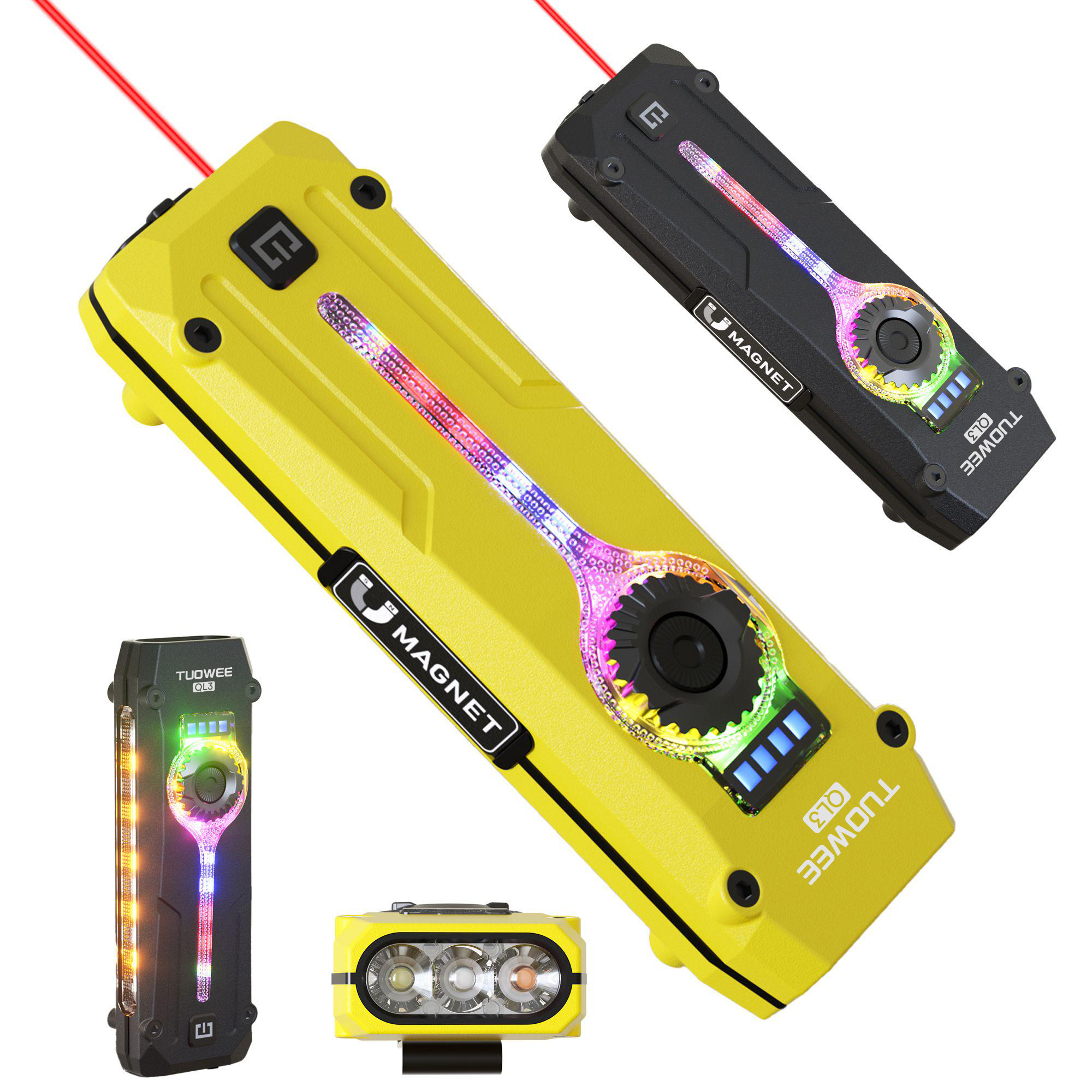 Outdoor Lighting Setup - Rechargeable EDC Flat Pro Flashlight with
