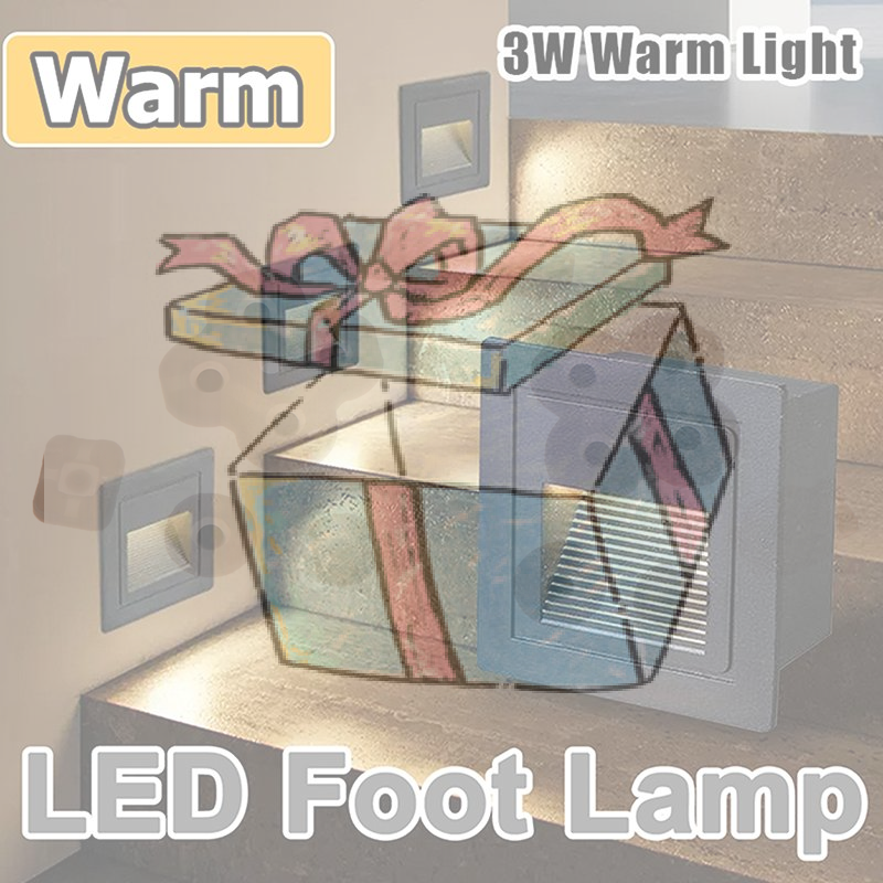 Outdoor Lighting For Steps - 【CCA】3W LED Waterproof Step Light Recessed