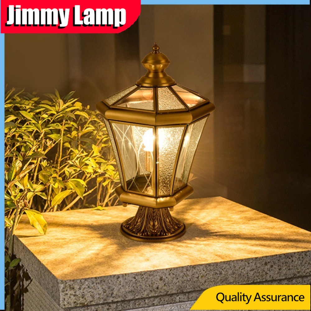 Outdoor Lighting Brass - European Style Outdoor Waterproof Lawn Brass