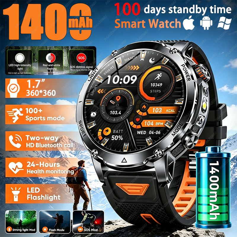 Outdoor Lighting Smart Controller - 2026 New outdoor 1400mAh Battery Military