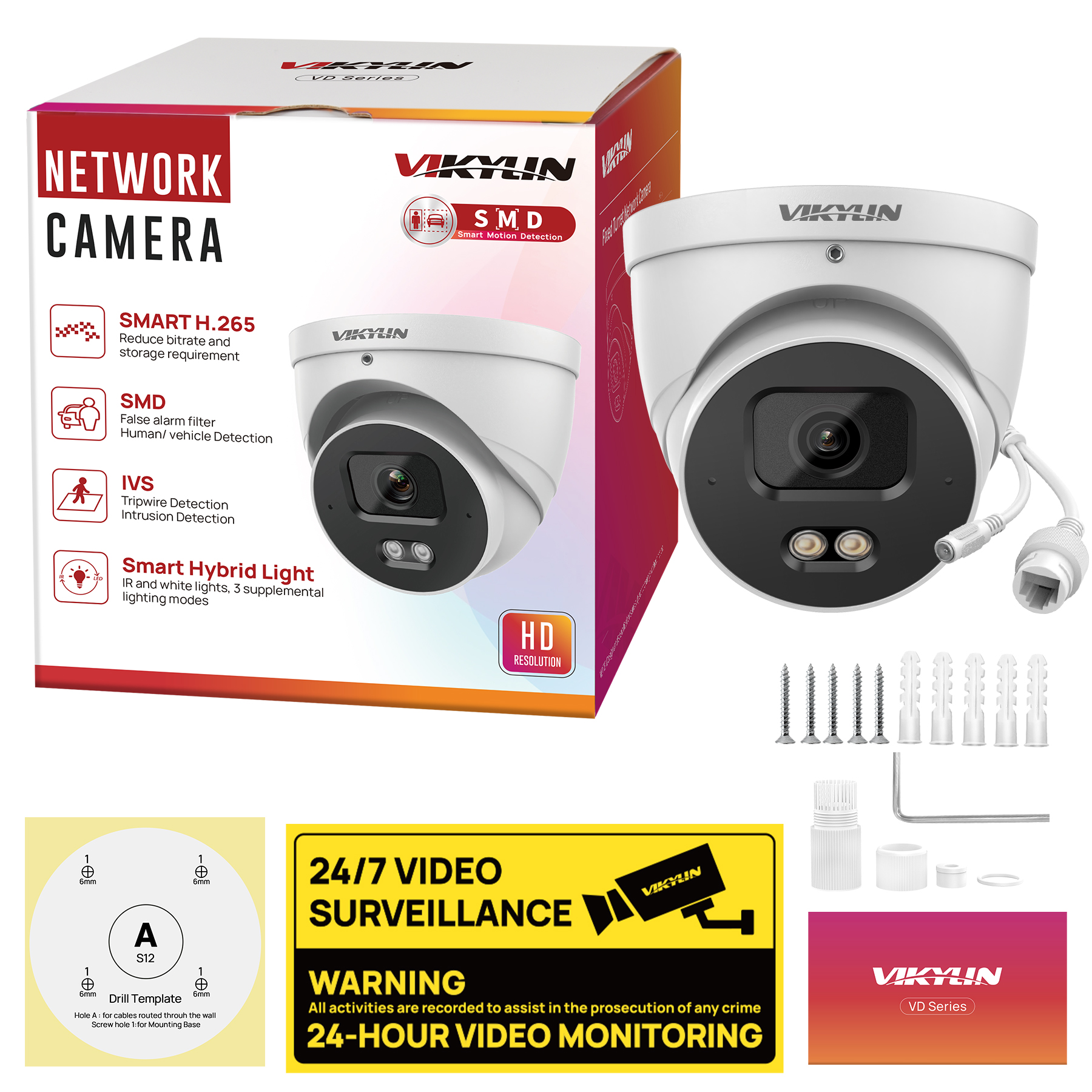 Outdoor Lighting Not Working - VIKYLIN 4MP Full Color IP Security