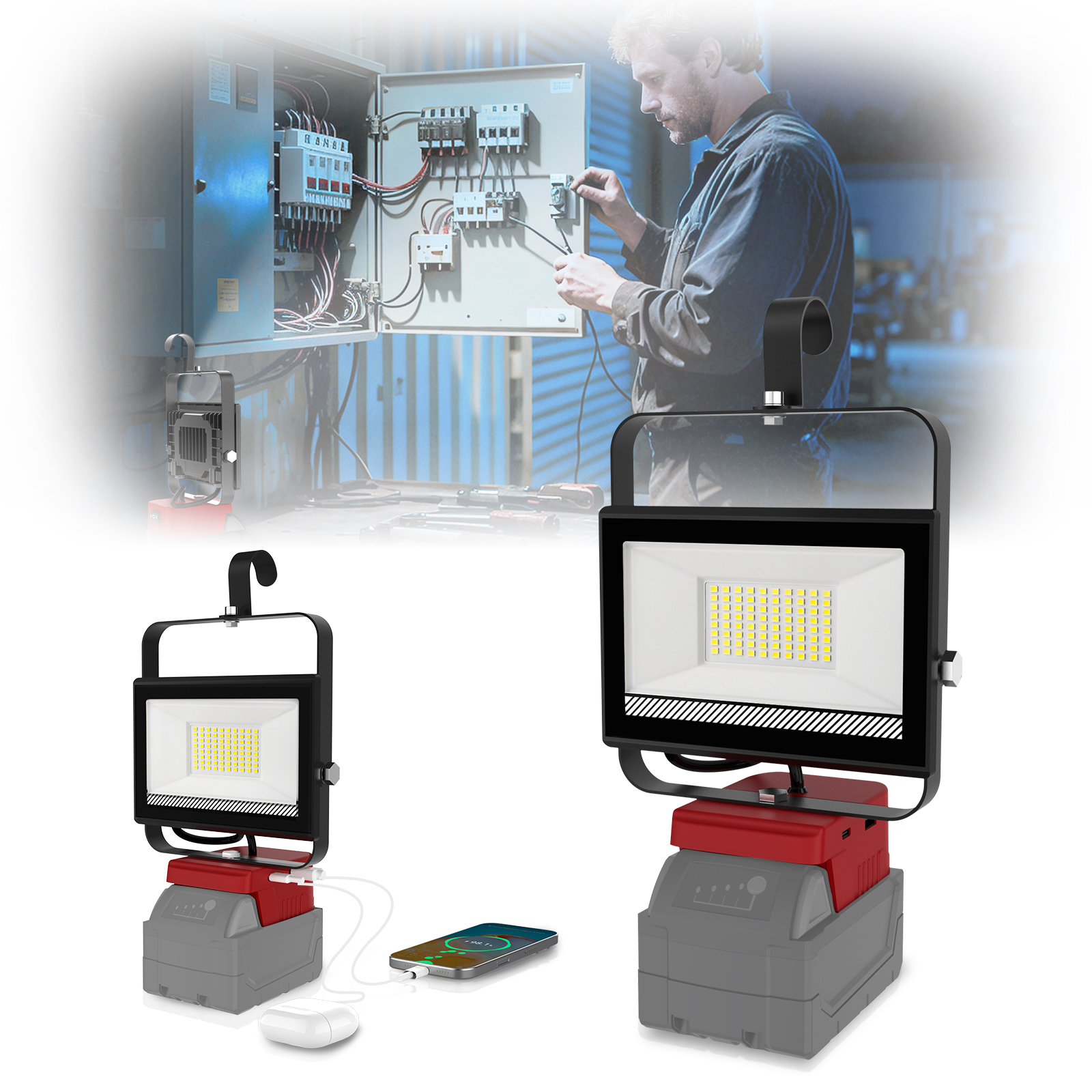 Outdoor Lighting Not Working - 60W Portable Outdoor Work Light For