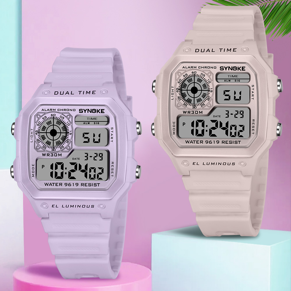 Outdoor Lighting For Steps - SYNOKE Digital Watches Lady Sports Luminous