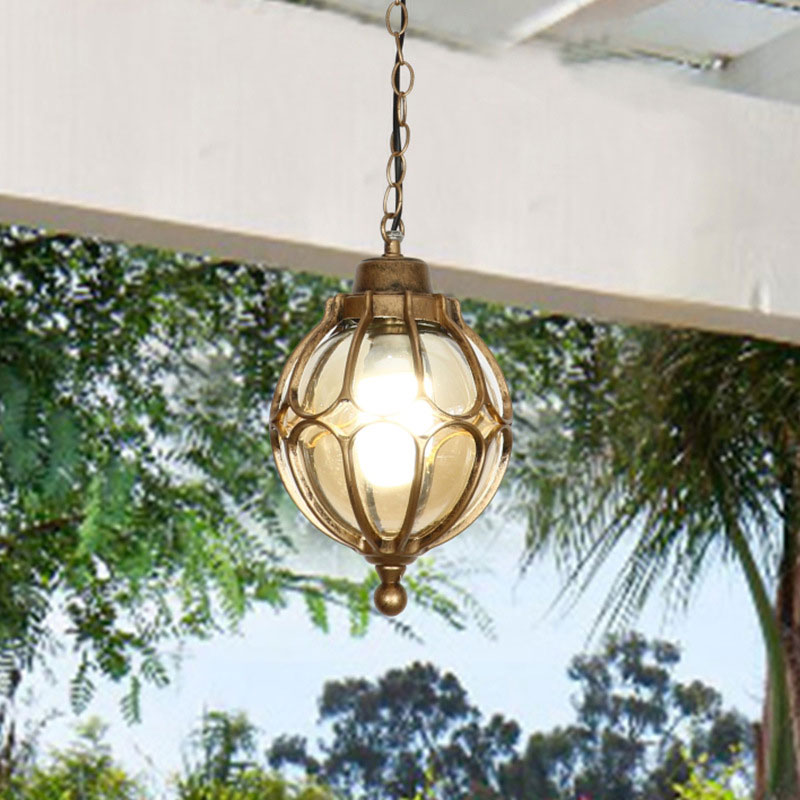 Outdoor Lighting Under Roof - American Waterproof Chandelier Outdoor Corridor Balcony