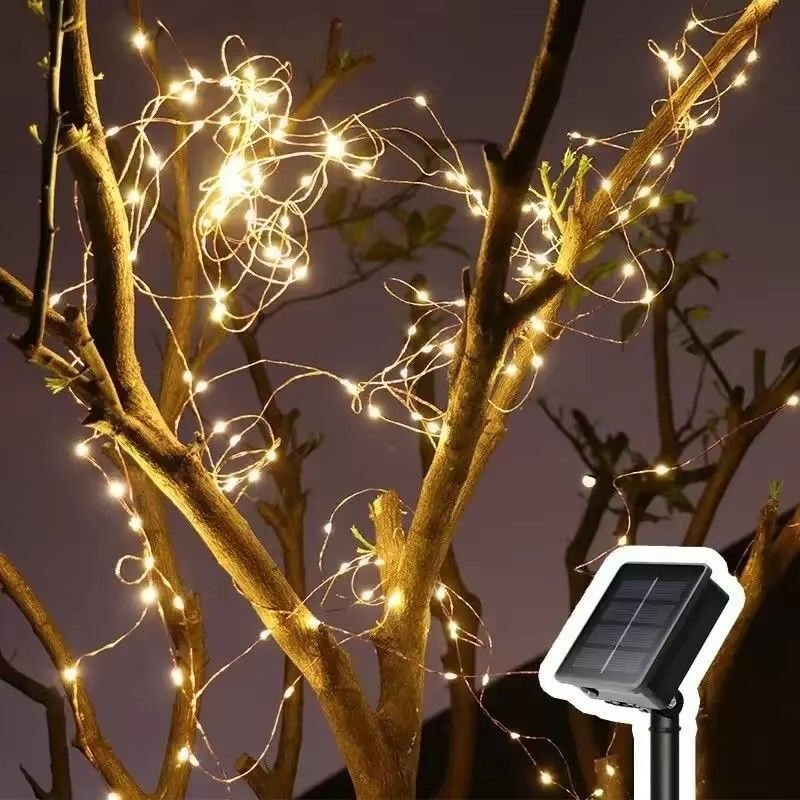 Landscape Spike Light - Solar Fairy LED Copper Wire Light