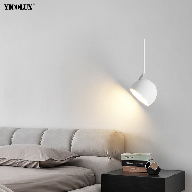 Outdoor Lighting Pendant - Dimming Simple Black White New LED