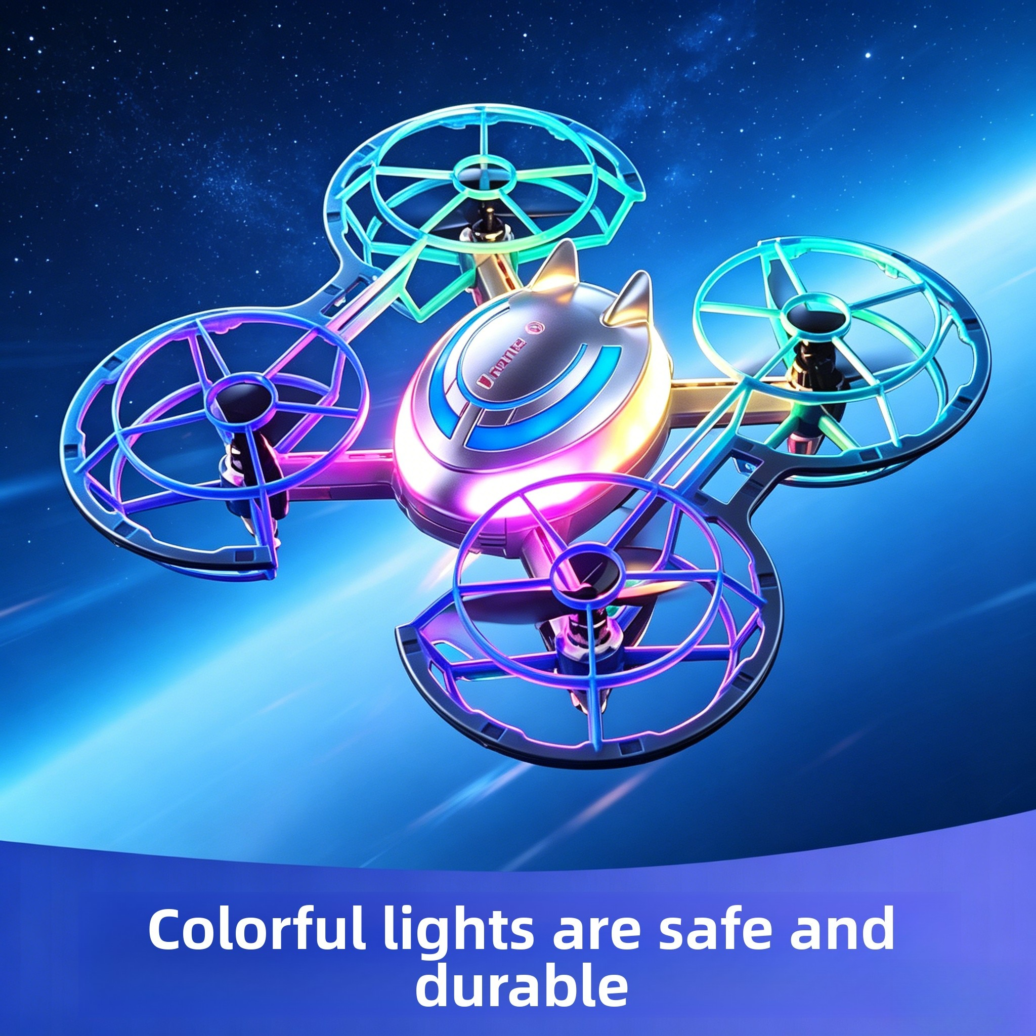 Outdoor Lighting Battery Operated - Mini RC Drone with LED Lights,