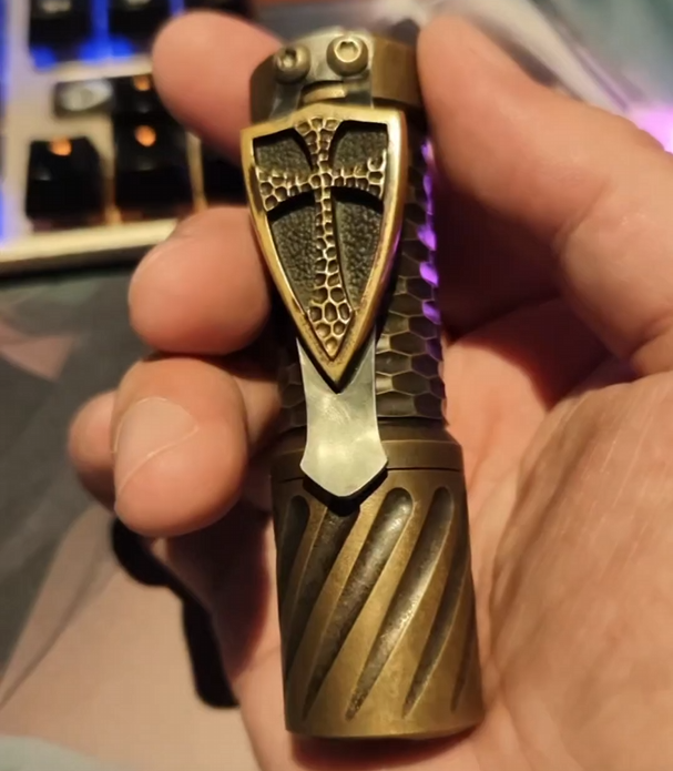Outdoor Lighting Brass - Used EDC Elemental Dragon Engine Hanko