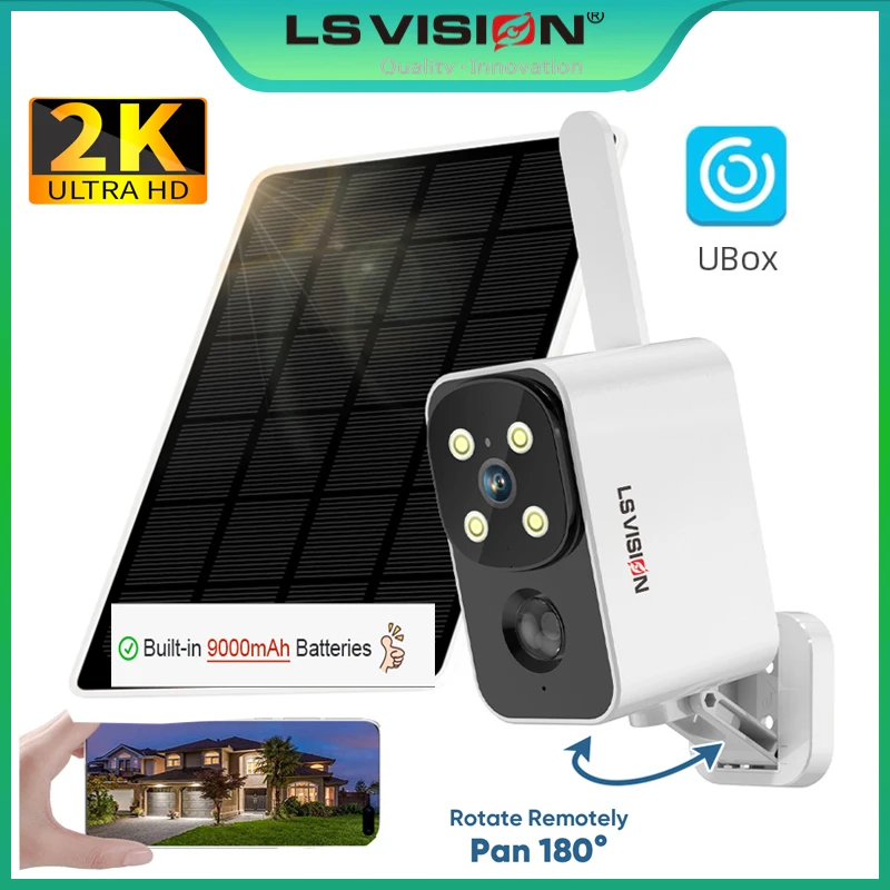 Outdoor Lighting And Camera - LS VISION Outdoor Solar Camera Wireless