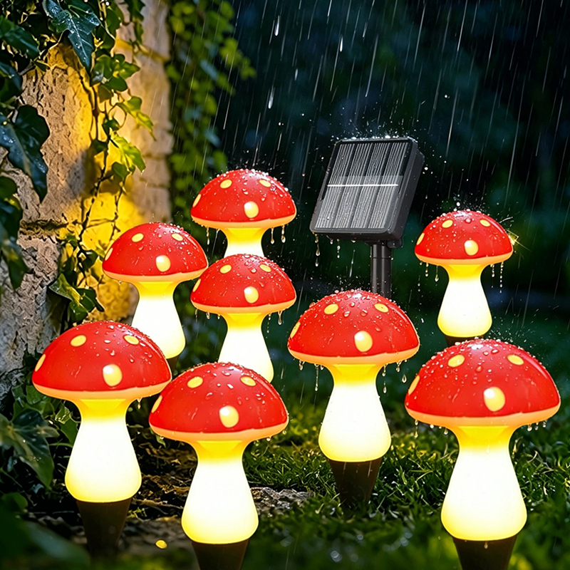 Landscape Spike Light - Outdoor LED Mushroom Decor Courtyard Lights