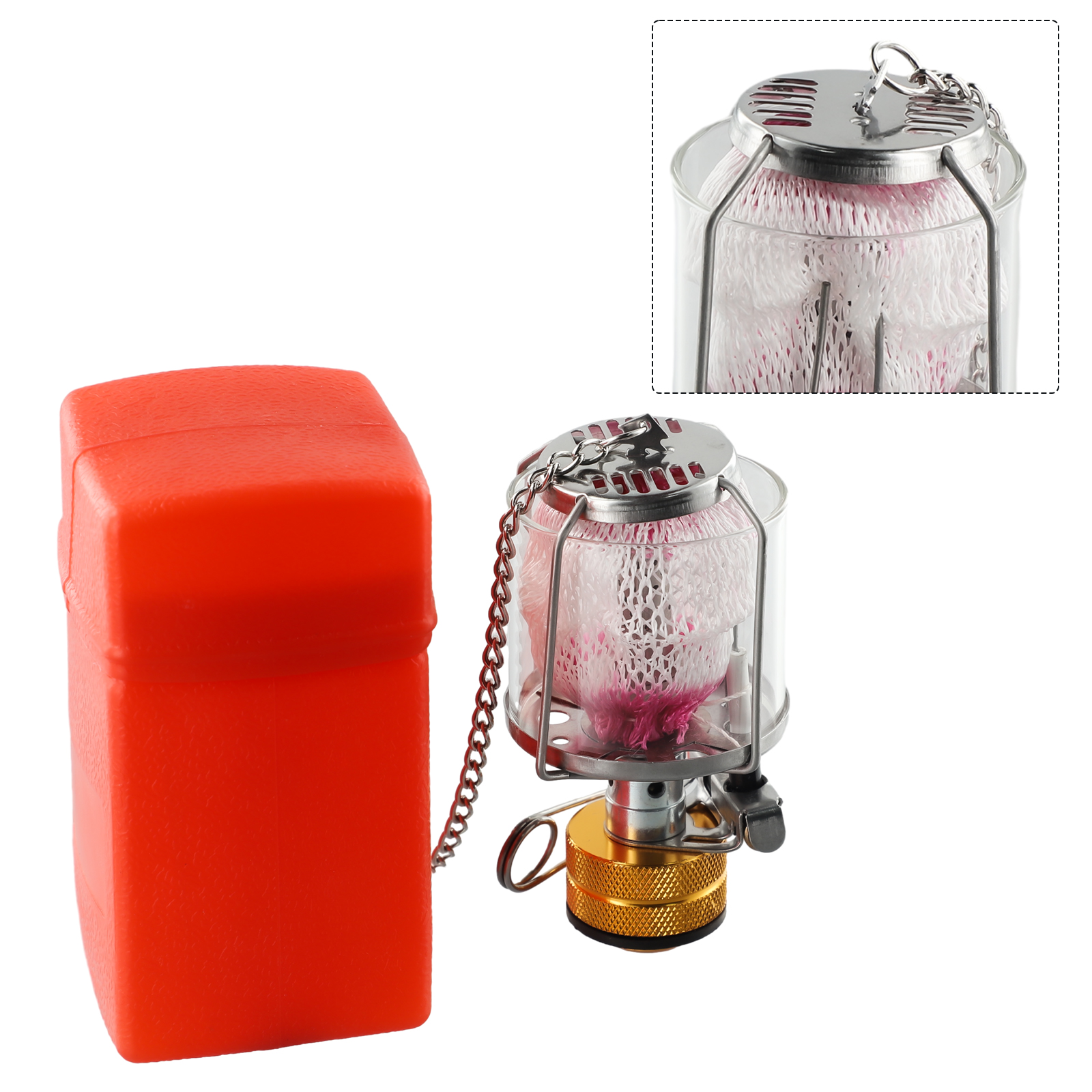 Outdoor Lighting Brass - 1 Set Gas Lamp Outdoor Camping