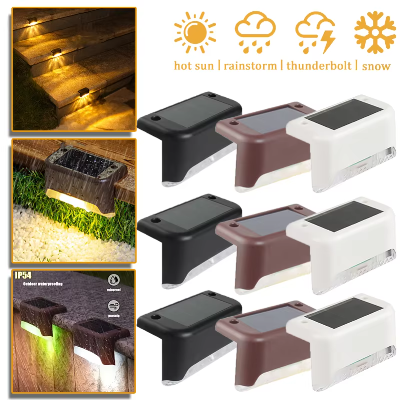 Outdoor Lighting For Steps - Outdoor Solar Step Lights Warm White