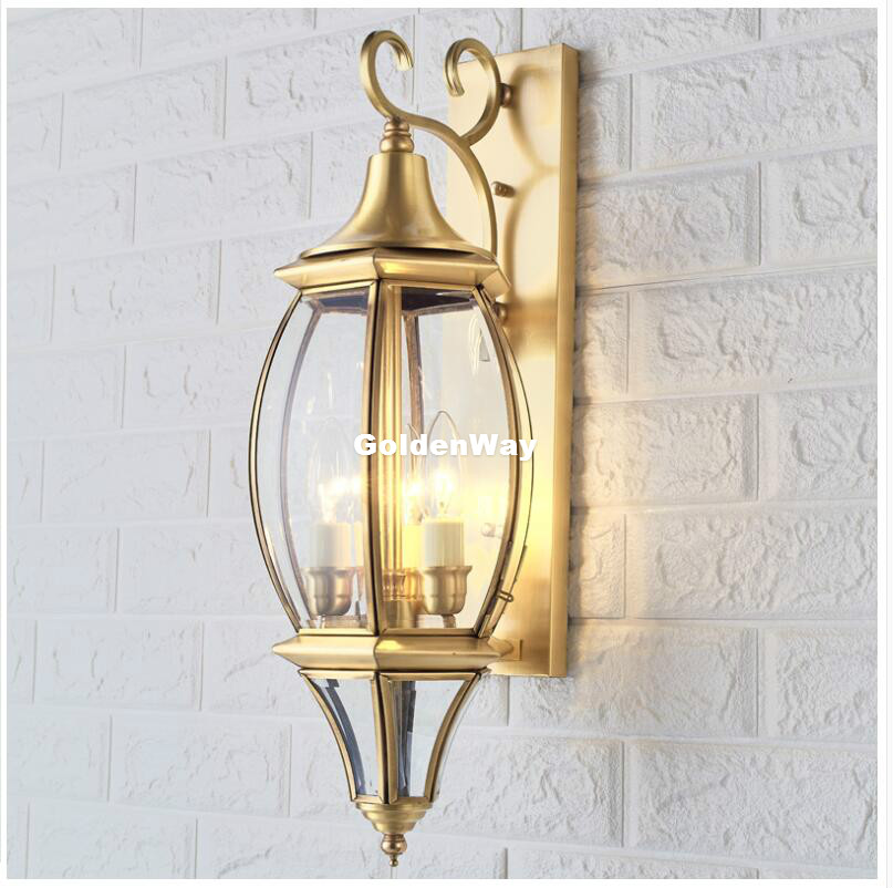 Antique Brass Wall Lamp Outdoo - đánh giá và giá Outdoor Lighting Brass