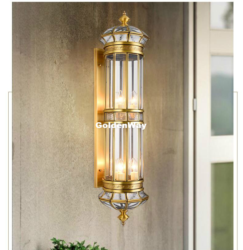 Antique Brass Wall Lamp Outdoo - đánh giá và giá Outdoor Lighting Brass