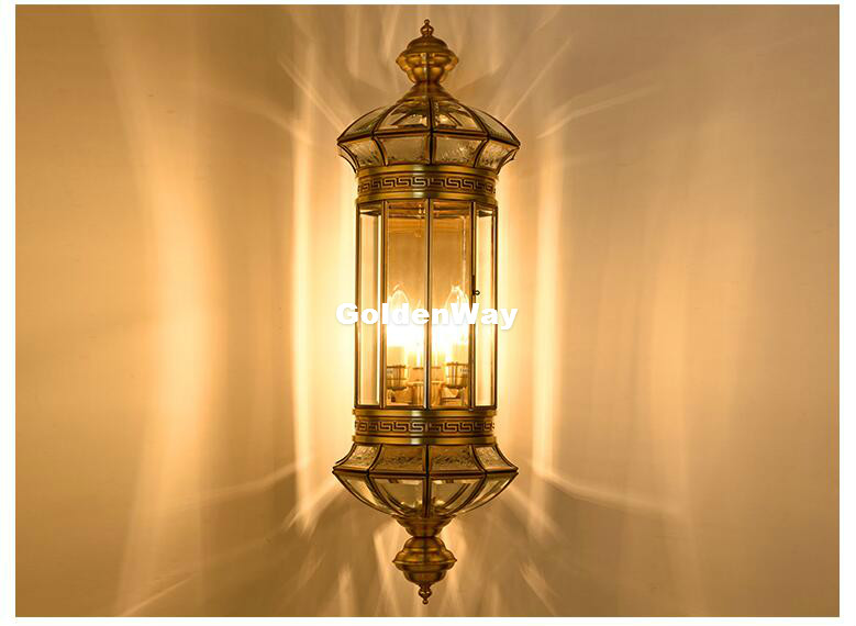 Antique Brass Wall Lamp Outdoo - đánh giá và giá Outdoor Lighting Brass