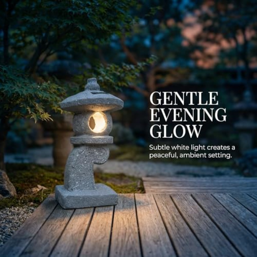 14'' High Asian Solar-Powered  - đánh giá và giá Outdoor Zen Lighting