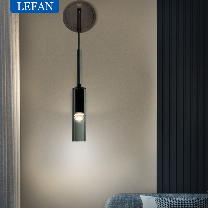 Modern copper LED glass long c - đánh giá và giá Outdoor Lighting Pendant