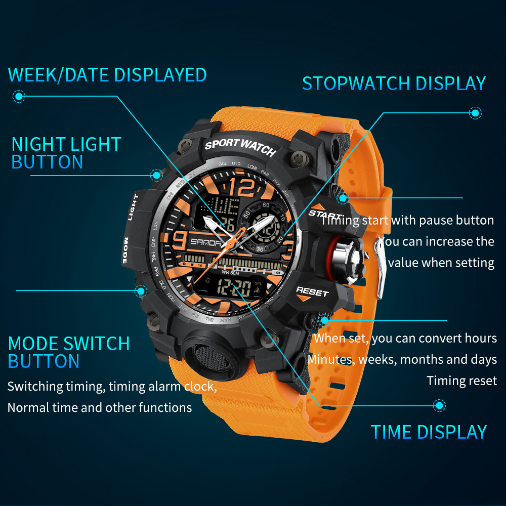 SANDA 3133 Outdoor Men's Watch - đánh giá và giá Outdoor Lighting Zones
