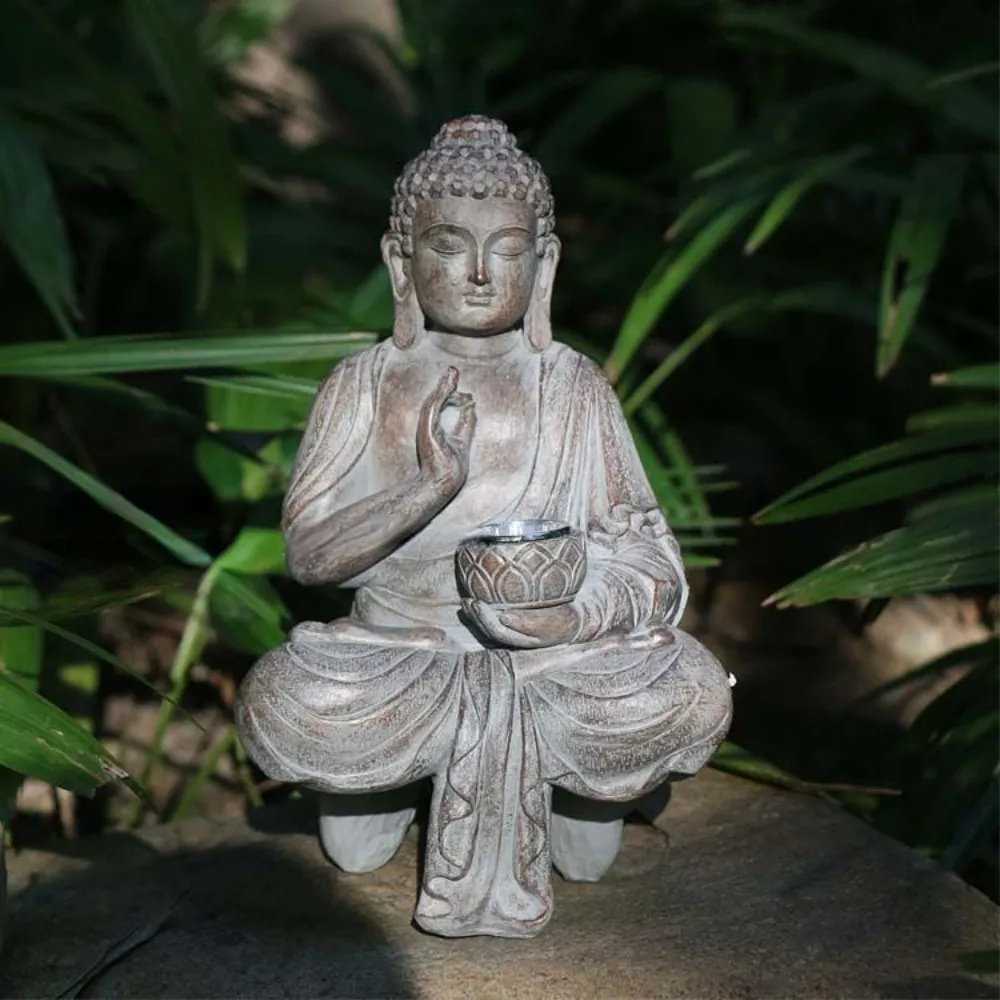 Outdoor Solar Buddha Statue Li - đánh giá và giá Outdoor Zen Lighting