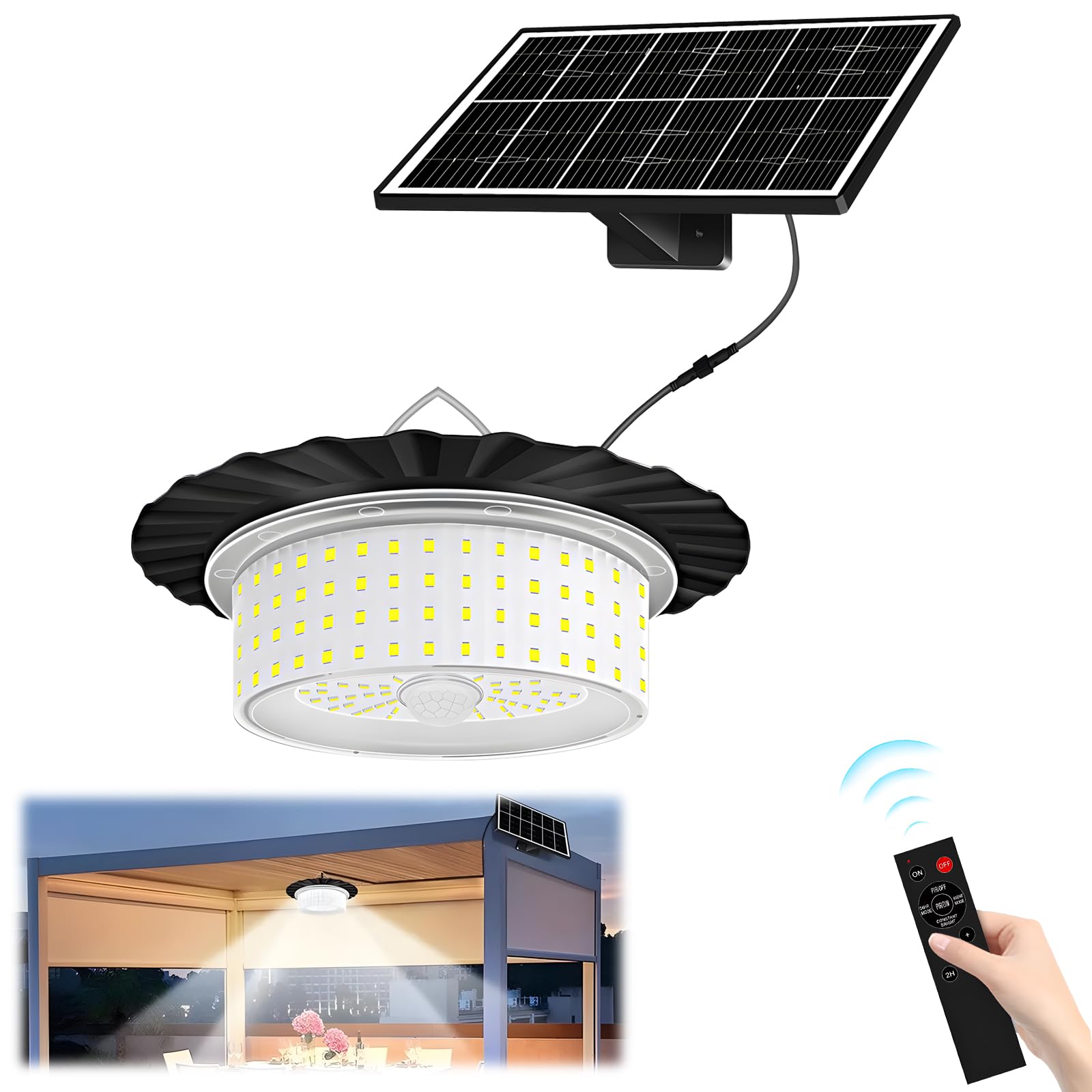 224-LED Solar Pendant Light wi - đánh giá và giá Outdoor Lighting Pendant