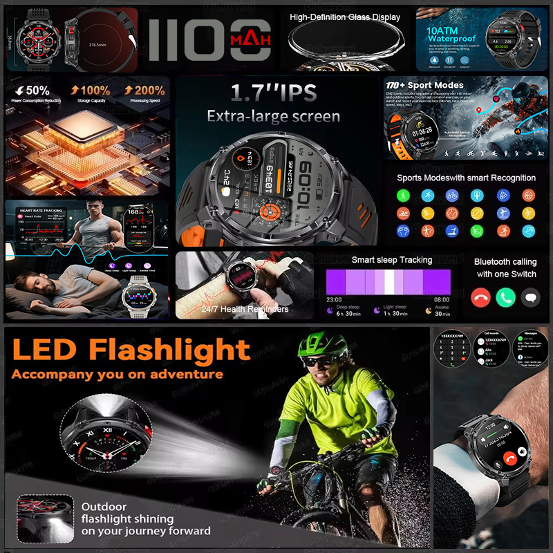 T-REX 3 Military Smartwatch Me - đánh giá và giá Outdoor Lighting Battery Operated