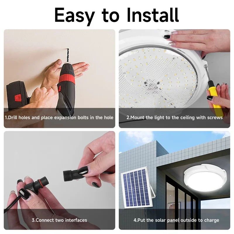 LED Solar Ceiling Light Outdoo - đánh giá và giá Outdoor Lighting Under Roof