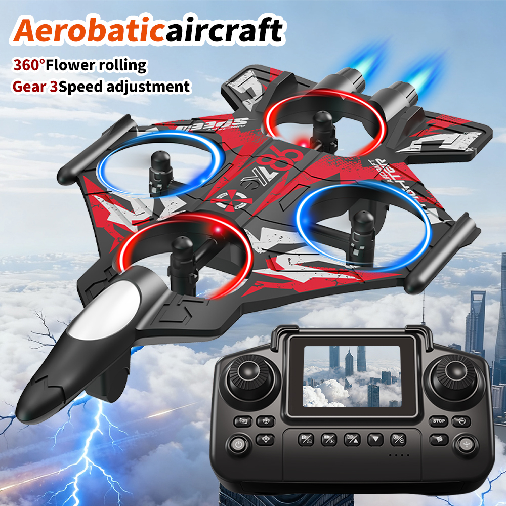 Fighter Jet Drone With Screen  - đánh giá và giá Outdoor Lighting Battery Operated
