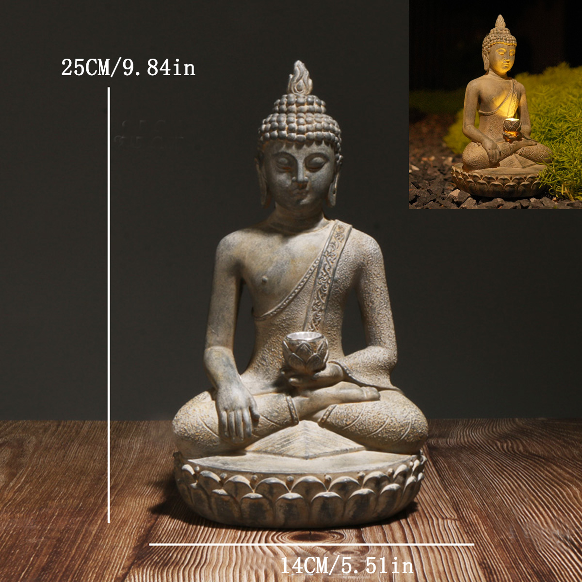 Zen-Inspired Solar-Powered Bud - đánh giá và giá Outdoor Zen Lighting
