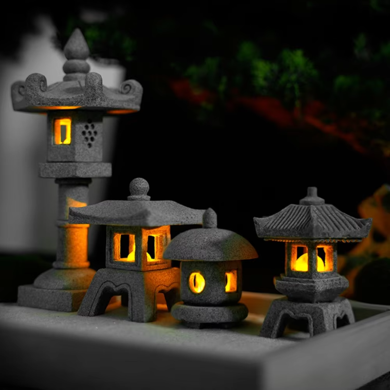 Mini Pagoda Lantern Light Gard - đánh giá và giá Outdoor Zen Lighting