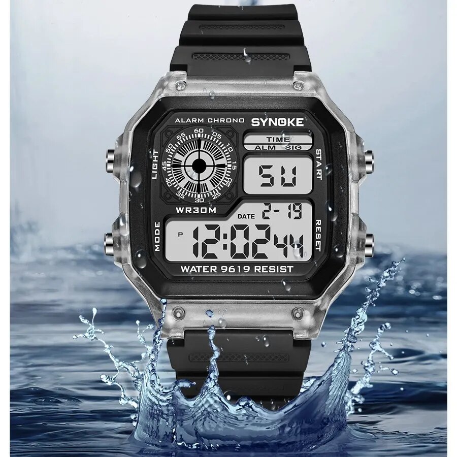 SYNOKE Digital Watches Men Spo - đánh giá và giá Outdoor Lighting For Steps