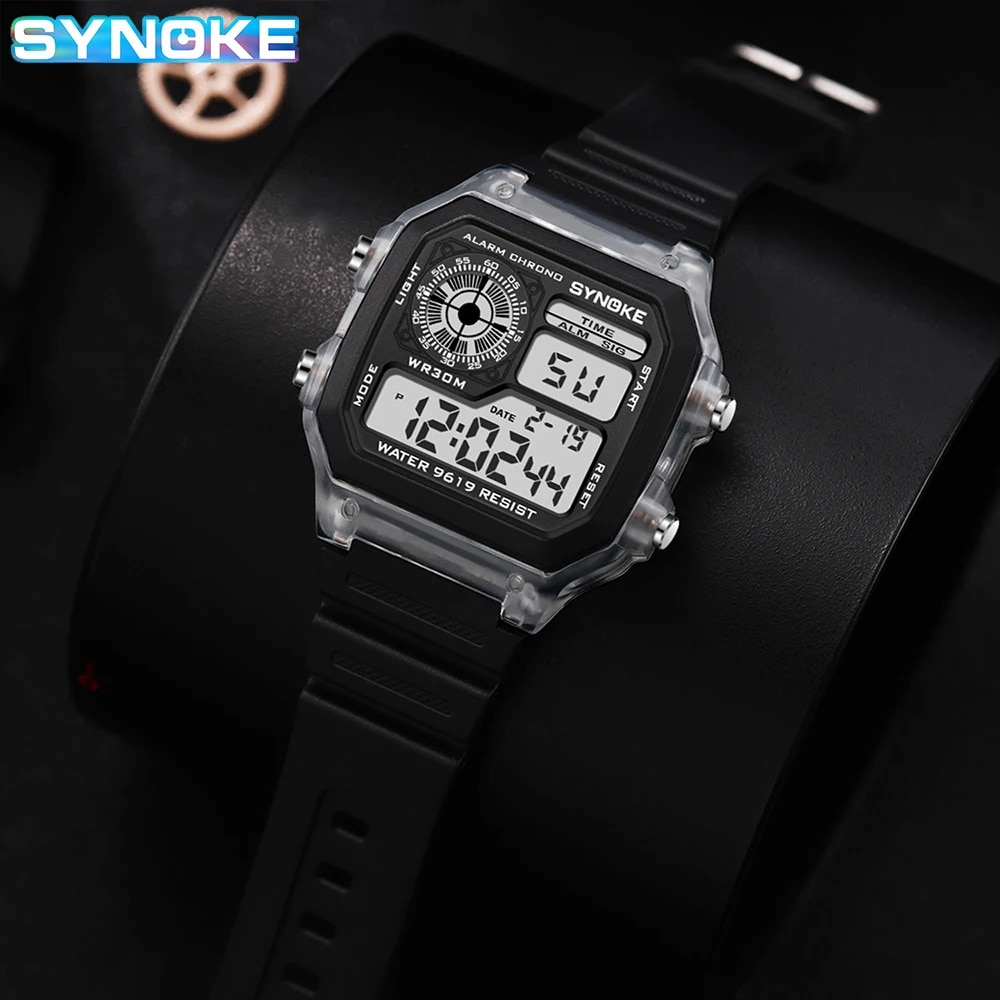 SYNOKE Digital Watches Men Spo - đánh giá và giá Outdoor Lighting For Steps