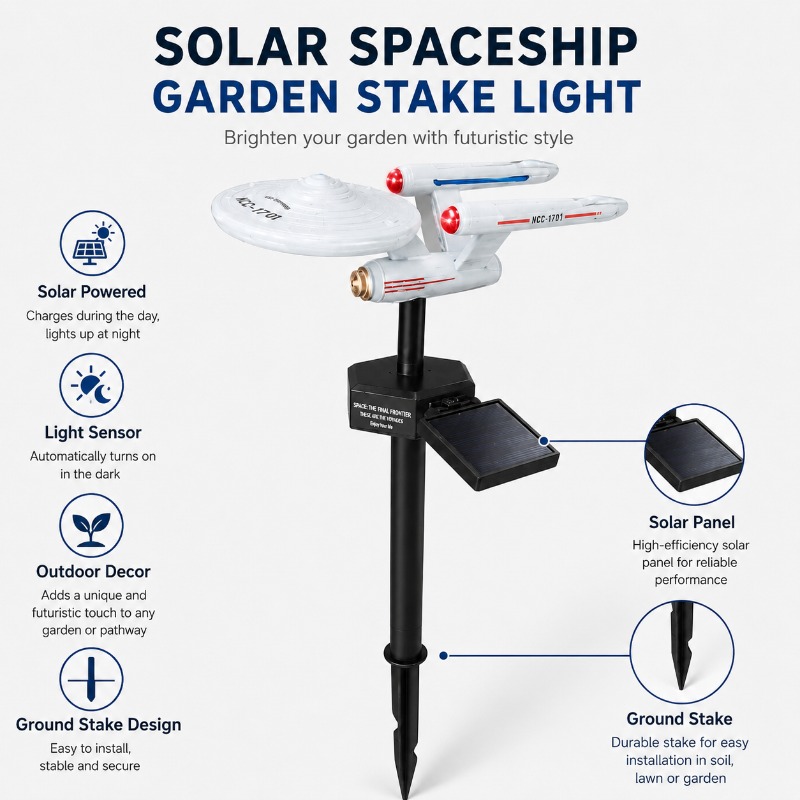 Star Trek USS Enterprise Solar - đánh giá và giá Landscape Spike Light
