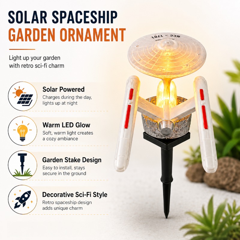 Star Trek USS Enterprise Solar - đánh giá và giá Landscape Spike Light