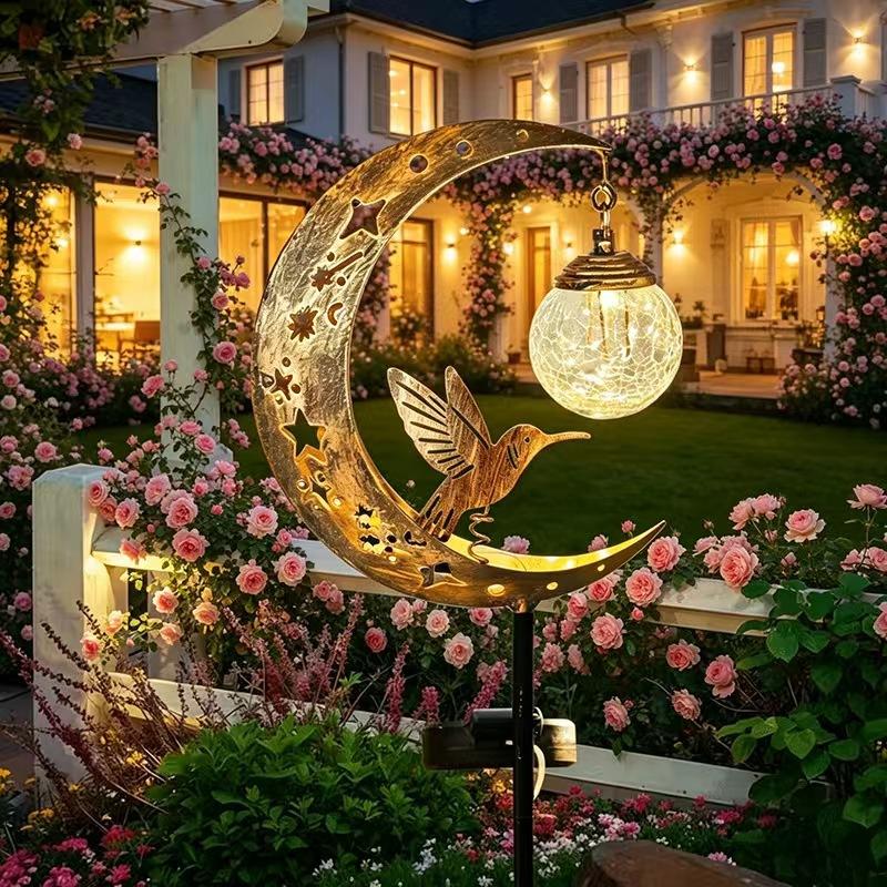 Solar Hummingbird Garden Light - đánh giá và giá Landscape Spike Light