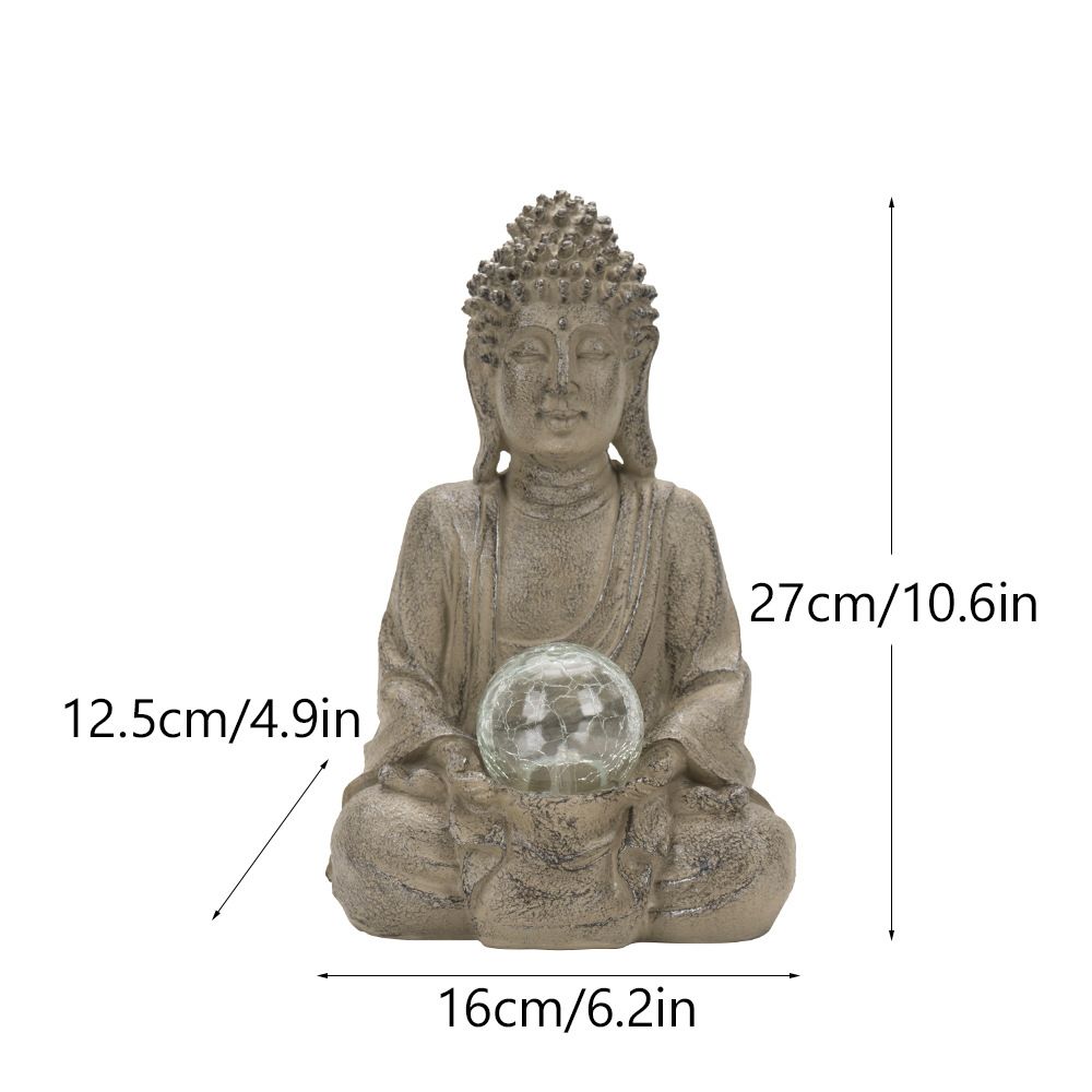 Vilead 27.5cm Resin Buddha Sta - đánh giá và giá Outdoor Zen Lighting