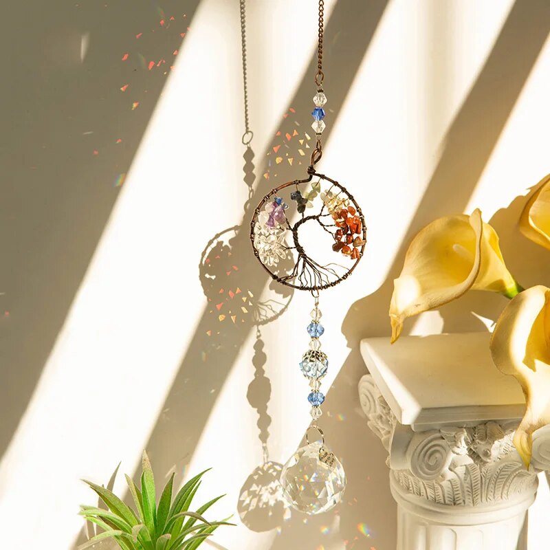 1pc Colorful Original Stone Tr - đánh giá và giá Outdoor Lighting Pendant
