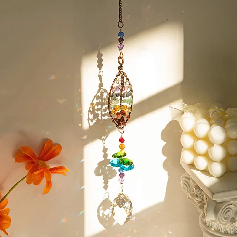 1pc Colorful Original Stone Tr - đánh giá và giá Outdoor Lighting Pendant