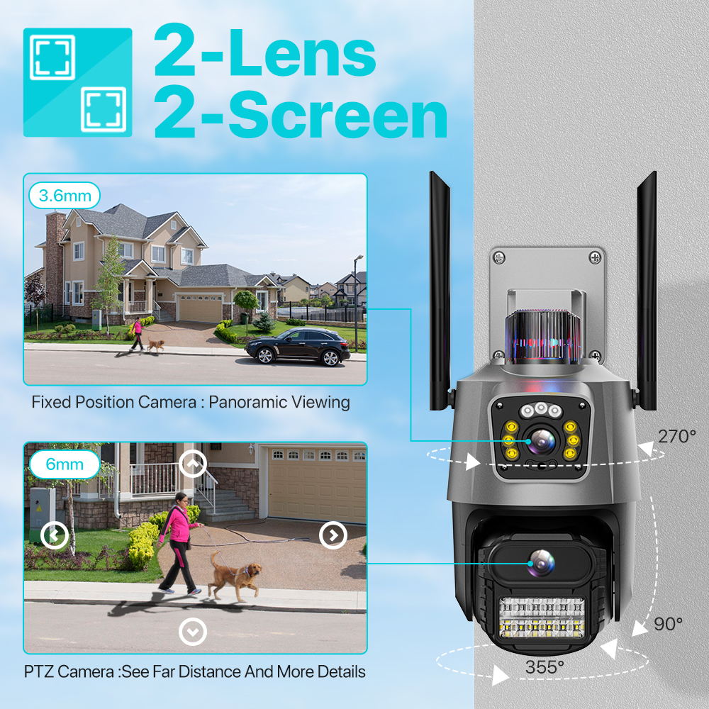 Outdoor Wifi PTZ Camera 4K 8MP - đánh giá và giá Outdoor Lighting Under Roof