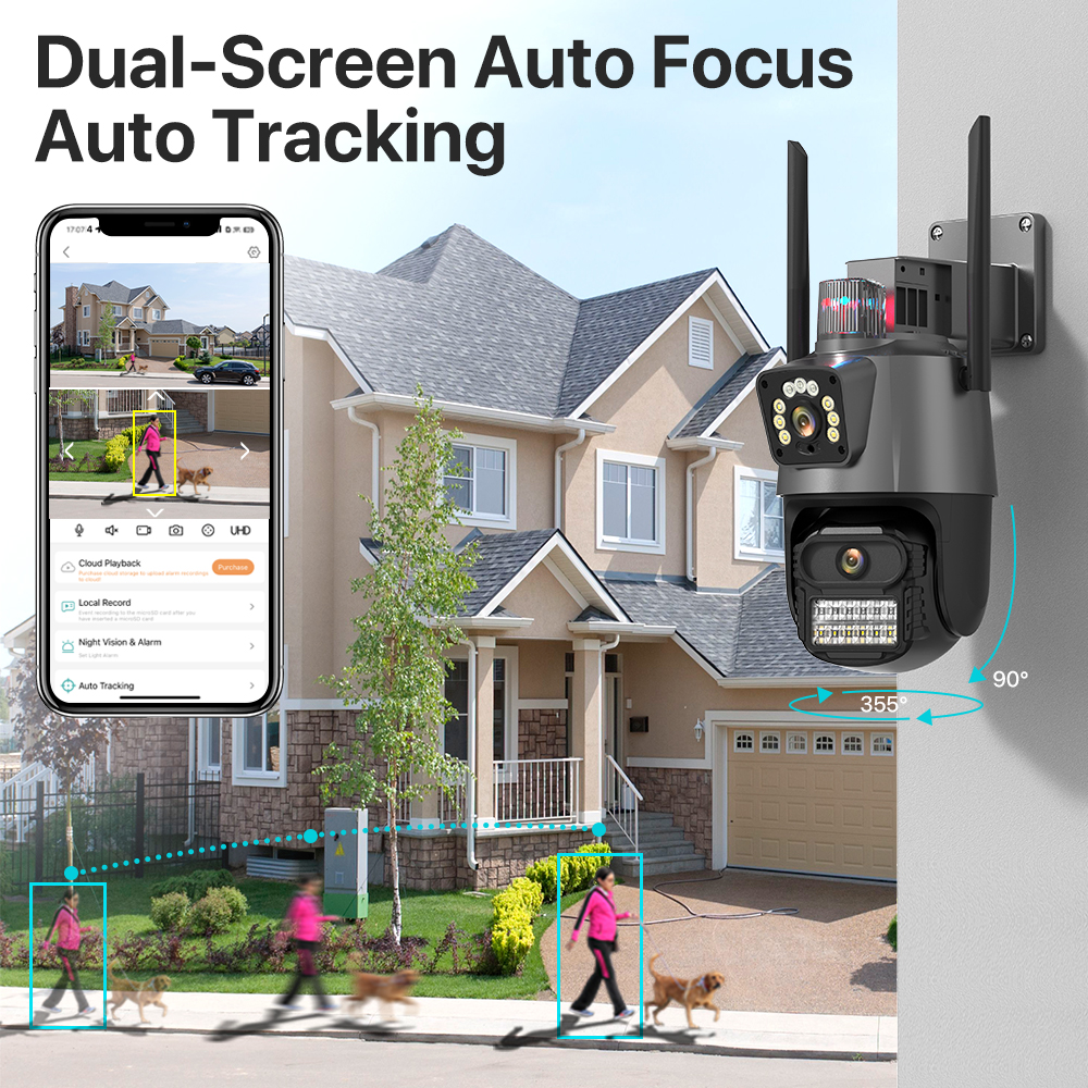 Outdoor Wifi PTZ Camera 4K 8MP - đánh giá và giá Outdoor Lighting Under Roof