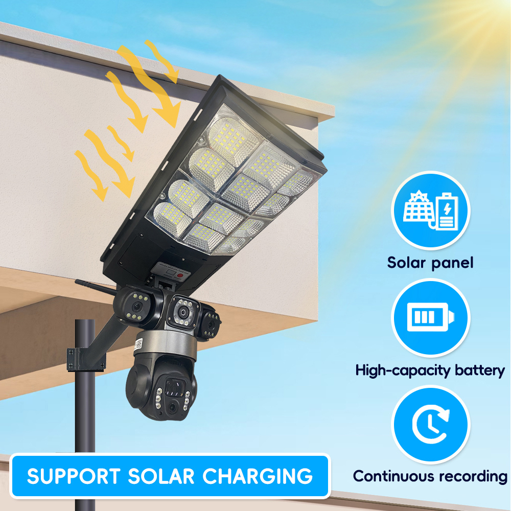 Solar 4G Street Light Camera 1 - đánh giá và giá Outdoor Lighting And Camera