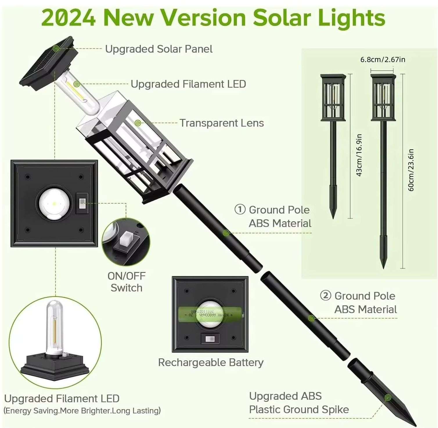 Solar Pathway Light Outdoor So - đánh giá và giá Landscape Spike Light