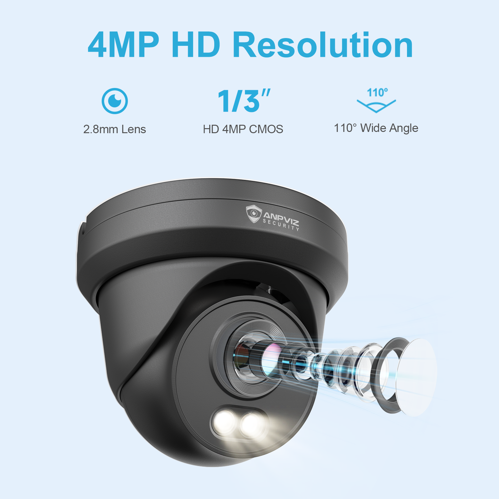 Anpviz 4MP PoE Camera Full Met - đánh giá và giá Outdoor Lighting Under Roof