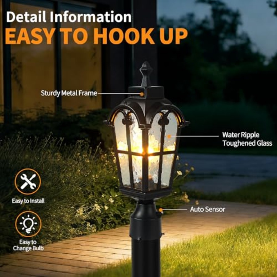 Sensor Outdoor Post Lights Wat - đánh giá và giá Outdoor Lighting Fixtures