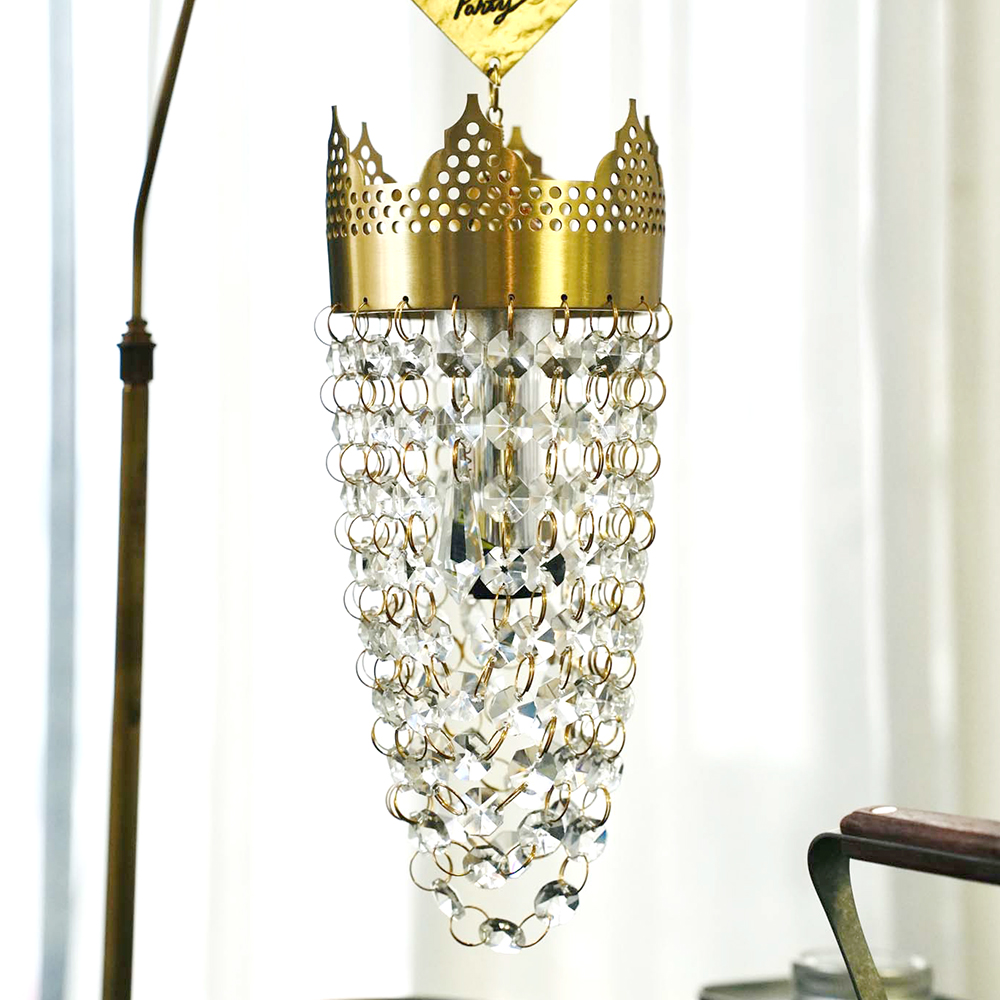 Vintage Crown Crystal Camping  - đánh giá và giá Outdoor Lighting Brass