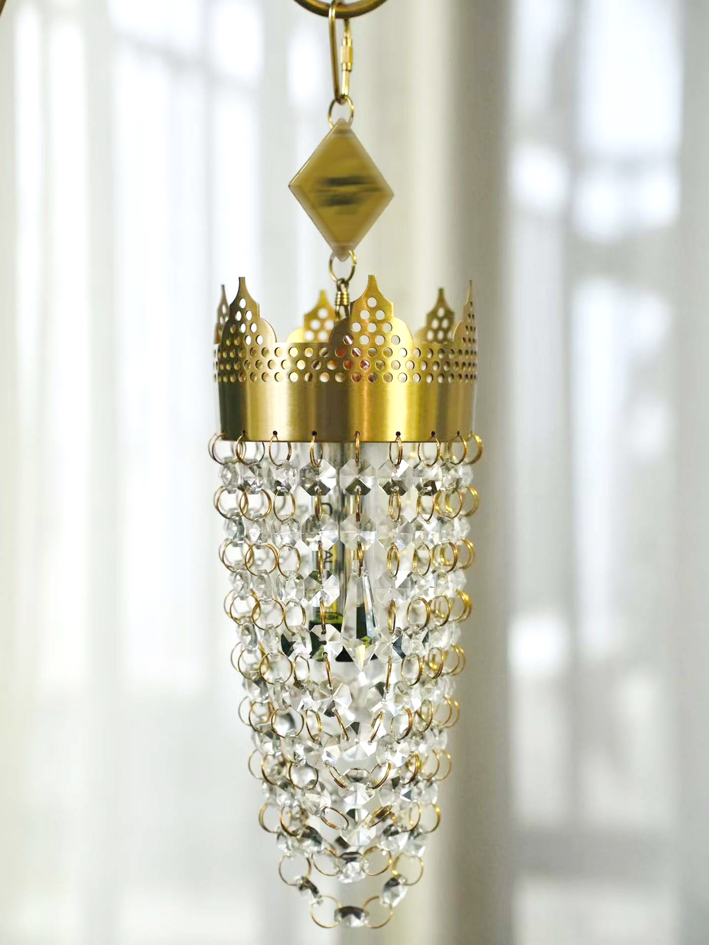 Vintage Crown Crystal Camping  - đánh giá và giá Outdoor Lighting Brass