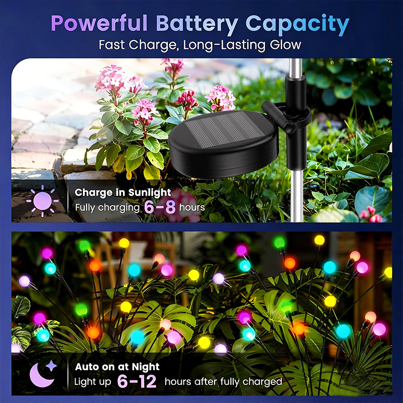 10/6 LED Solar Garden Firefly  - đánh giá và giá Landscape Spike Light