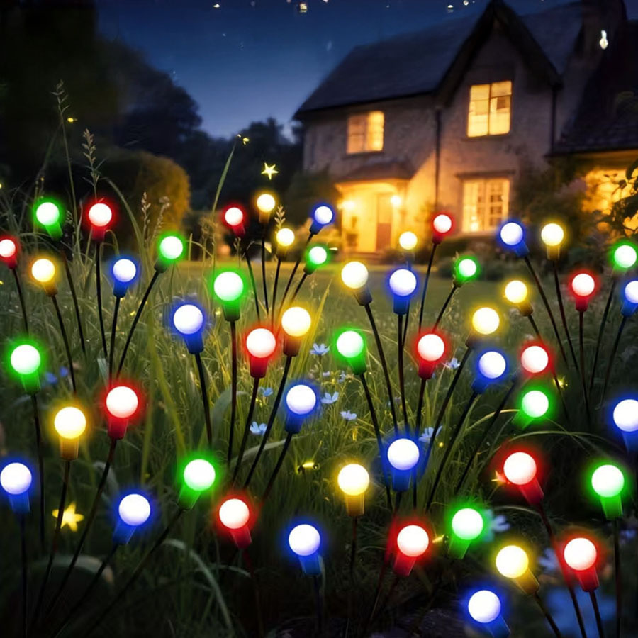 10/6 LED Solar Garden Firefly  - đánh giá và giá Landscape Spike Light