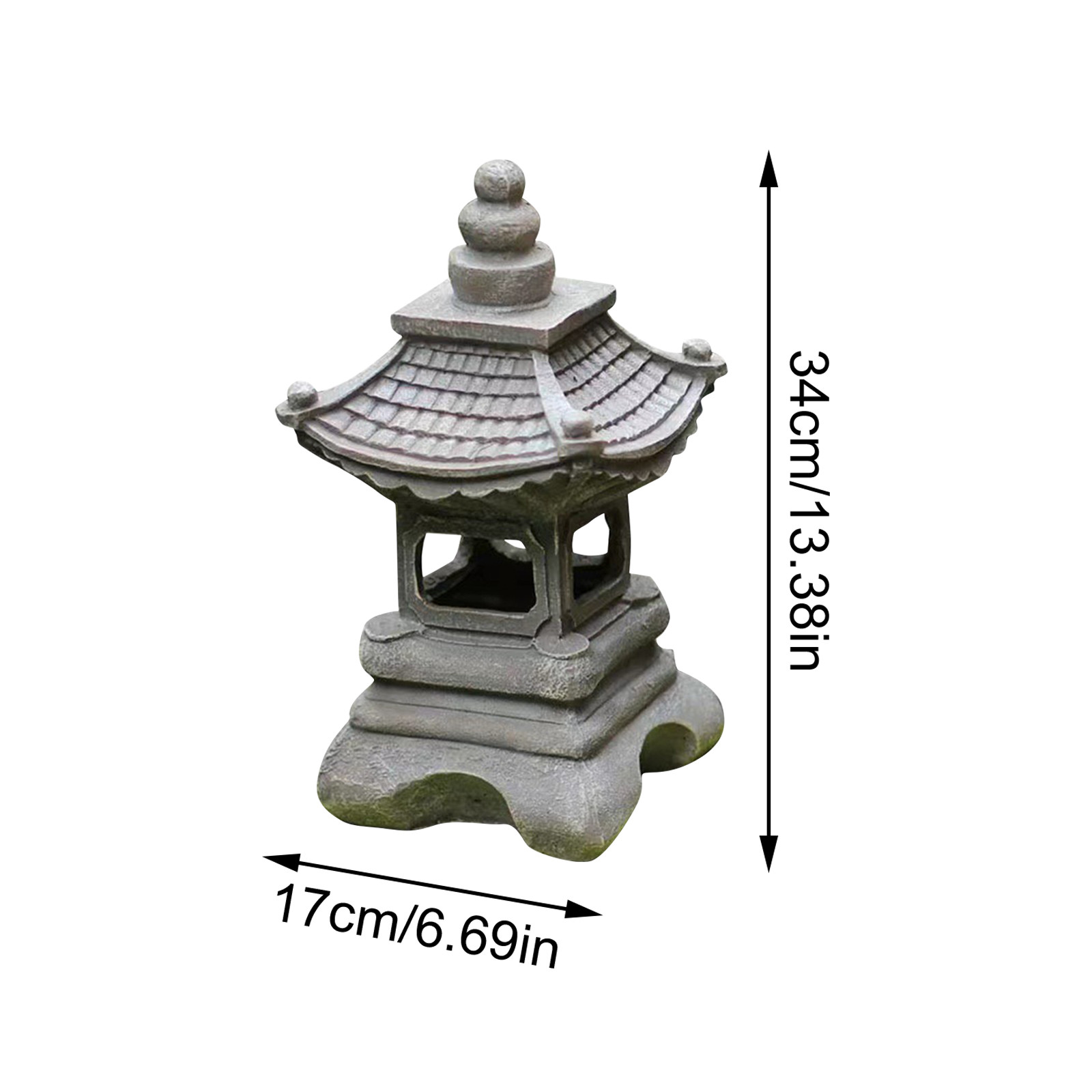 Pagoda Statues Outdoor Solar P - đánh giá và giá Outdoor Zen Lighting
