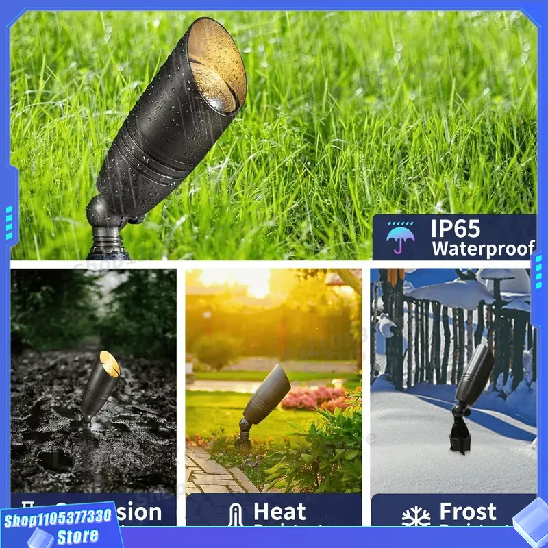 Low Voltage MR16 LED Spotlight - đánh giá và giá Outdoor Lighting Brass