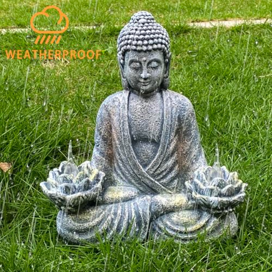 Buddha Statue for Home and Out - đánh giá và giá Outdoor Zen Lighting